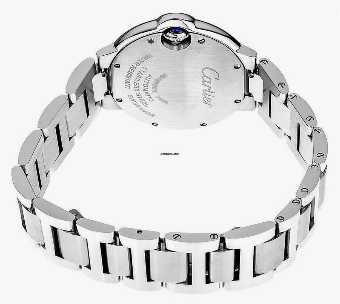 Cartier Ballon Bleu 33mm Stainless steel & Diamonds Lady's Watch